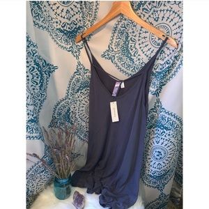 🔆 Francesca’s Blue/Gray Tank Dress. Size S. NWT.